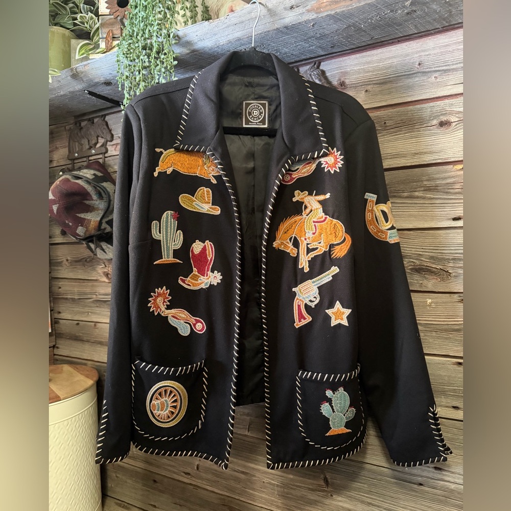 Double D Ranch Black Embroidered Jacket